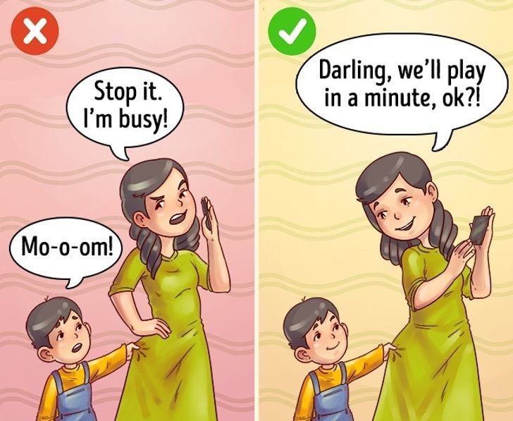 bình tĩnh khi trẻ em phạm lỗi 