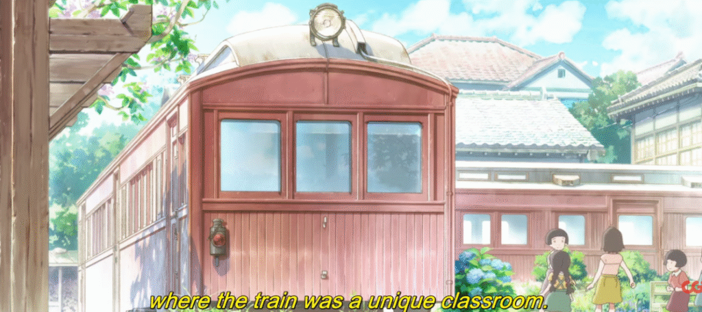 Toto-chan bên cửa sổ: hình ảnh lớp học dạng toa tàu của trường Tomoe